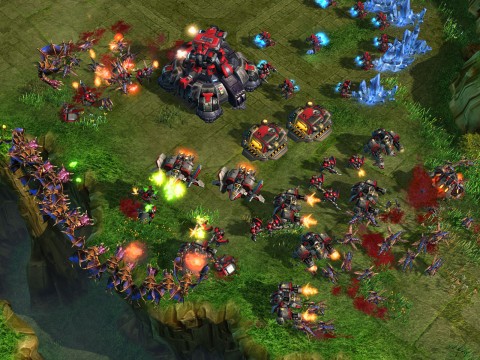 Starcraft 2 Screenshot Zerg vs Terraner
