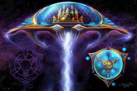 Starcraft 2 Screenshot Mutterschiff Konzept