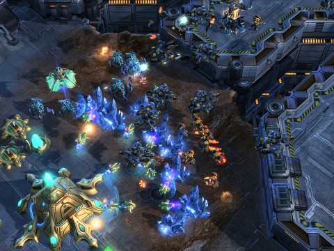 Starcraft 2 Screenshot Terraner vs Protoss Basis