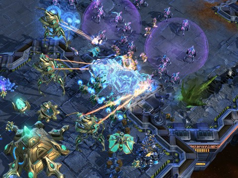 Starcraft 2 Screenshot Feuerwerk an Farben