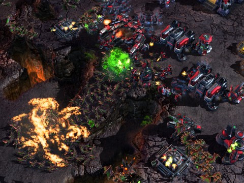 Starcraft 2 Screenshot Zerg Rush