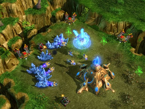 Starcraft 2 Screenshot Nomads greifen die Protoss an