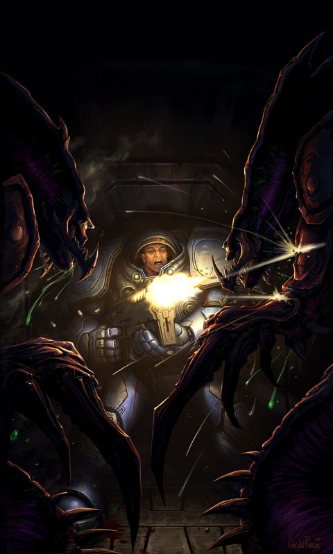 Starcraft 2 Screenshot Verzweifelte Gegenwehr